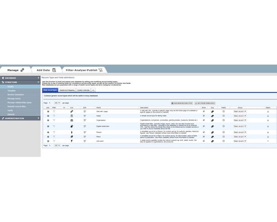 Heurist Data Manager / Visualiser / Publisher