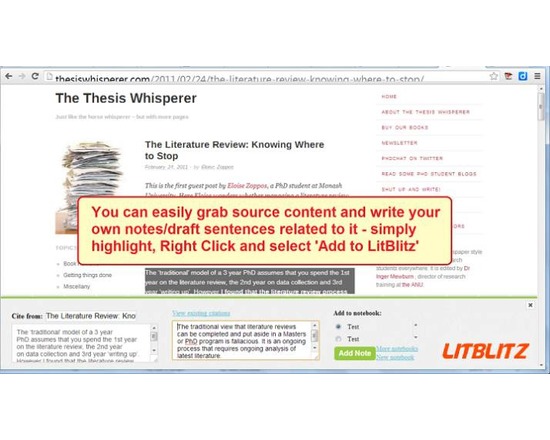 LitBlitz Literature Notes Manager