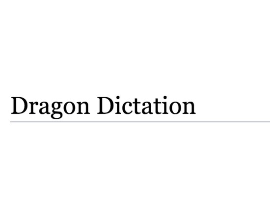 Dragon Dictation