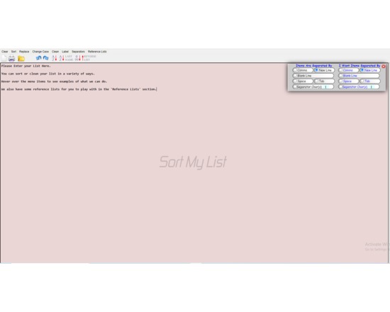 Sort My List