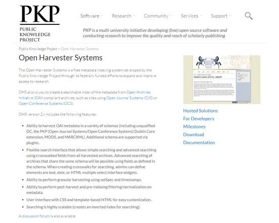 Open Harvester Systems