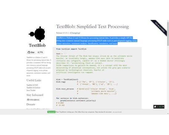 TextBlob